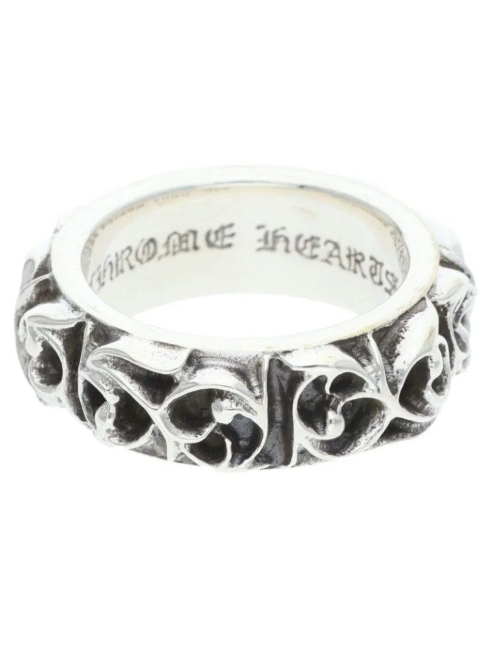 Chrome Hearts Etrnity Vine Band Eternity Silver Ring